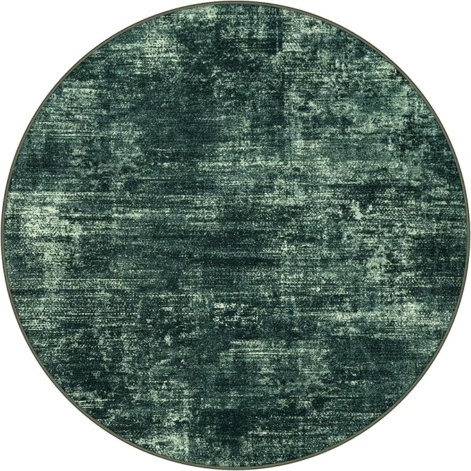 IOHOUZE Round Area Rug 5 Ft Circle Entryway Rugs Round Washable Door Mat Indoor - Image 9