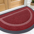 OLANLY Half Circle Door Mat Indoor Outdoor Entrance Welcome, Waterproof by OLANLY