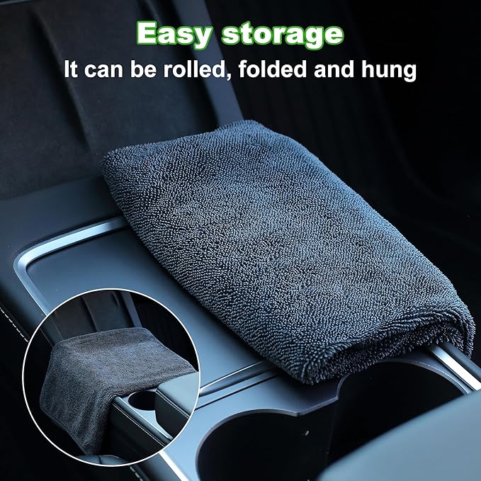 JOYMOOP Microfiber Towels for Cars, 2 Pack 63" x 29.5" Car Drying Towel - Image 8