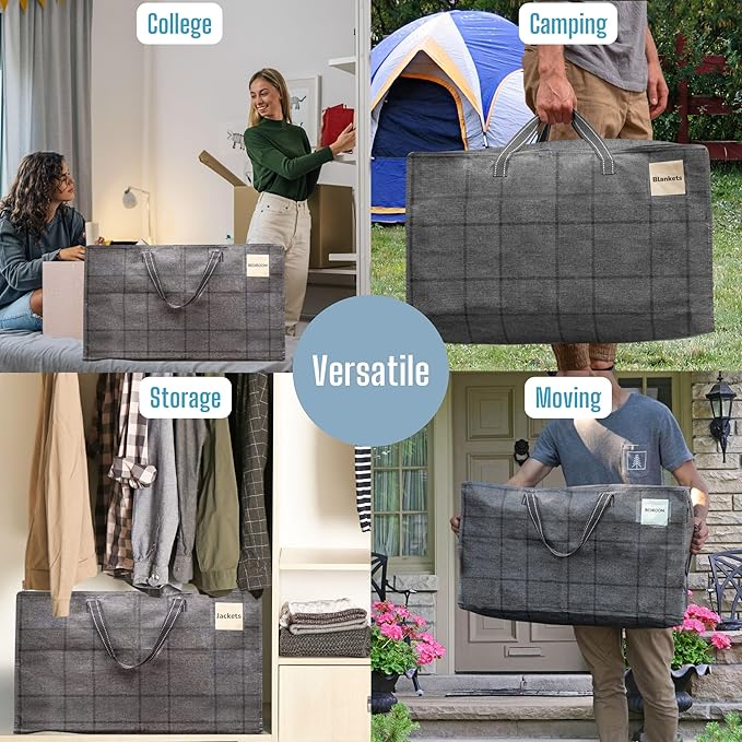 VENO 8 Pack Moving and Storage Bags, Heavy Duty, Alternative to Moving Boxes - Image 7