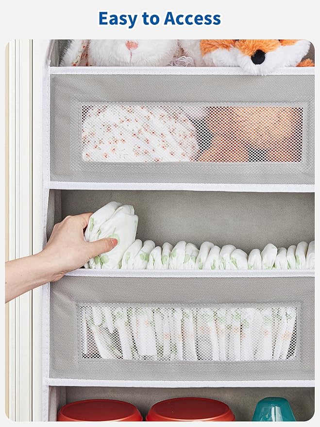 JARLINK 2 Pack Over The Door Organizer, 5 Shelf Door Hanging Organizer - Image 9