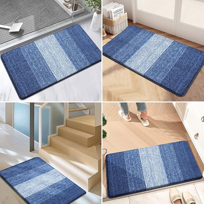 Kitinjoy Indoor Outdoor Door Mat, 30x17 Non-Slip Absorbent Dirt Trapper - Image 6