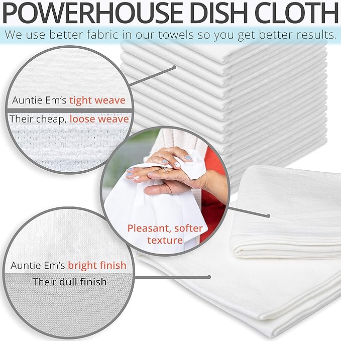 Aunti Em's Kitchen Flour Sack Dish Towels - Image 3
