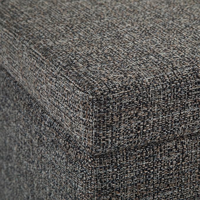 SIMPLIHOME Avalon 48 inch Wide Contemporary Rectangle Storage Ottoman Bench in - Image 7