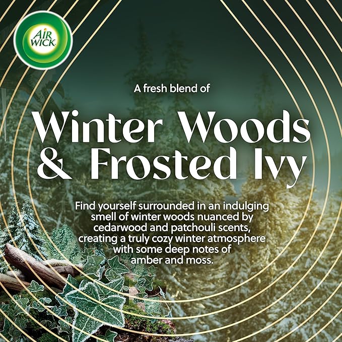 Air Wick Plug In Advanced Scented Oil, Winter Woods + Frosted Ivy, Air - Image 2