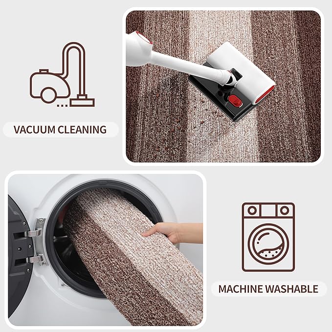 Kitinjoy Indoor Outdoor Door Mat, 59x36 Non-Slip Absorbent Dirt Trapper - Image 5