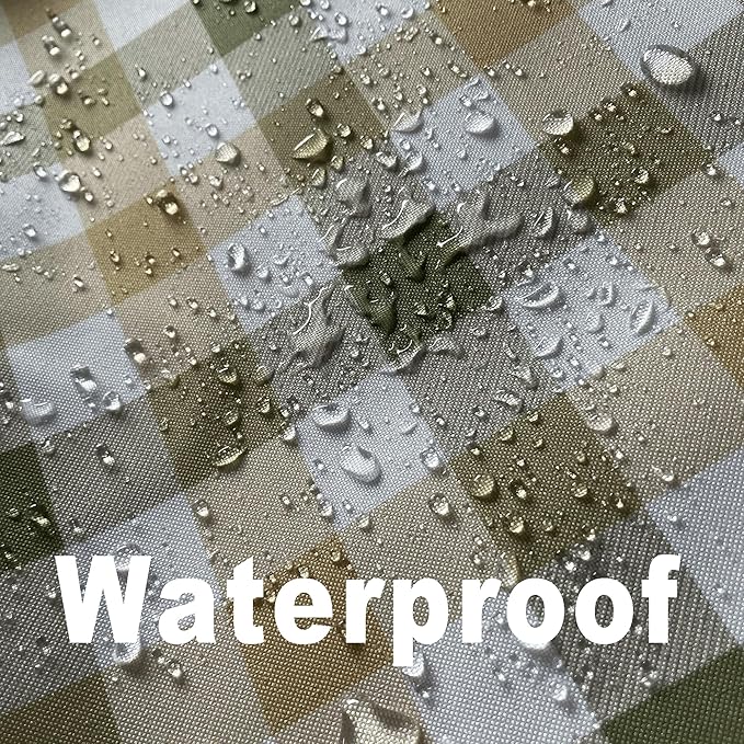 Waterproof Checkered Tablecloth Fabric - Image 3