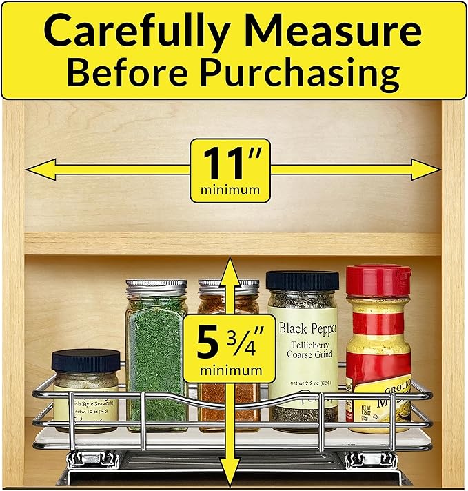 LYNK PROFESSIONAL® Pull Out Spice Rack Organizer - Image 4