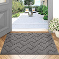 hicorfe Dirt Trapper Indoor Doormat, Non Slip Backing Washable Door Mats by Hicorfe