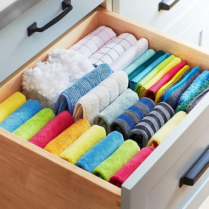 E-Cloth Wash & Wipe Dish Cloth, Microfiber Cleaning Cloth Reusable Paper Towel - Image 8