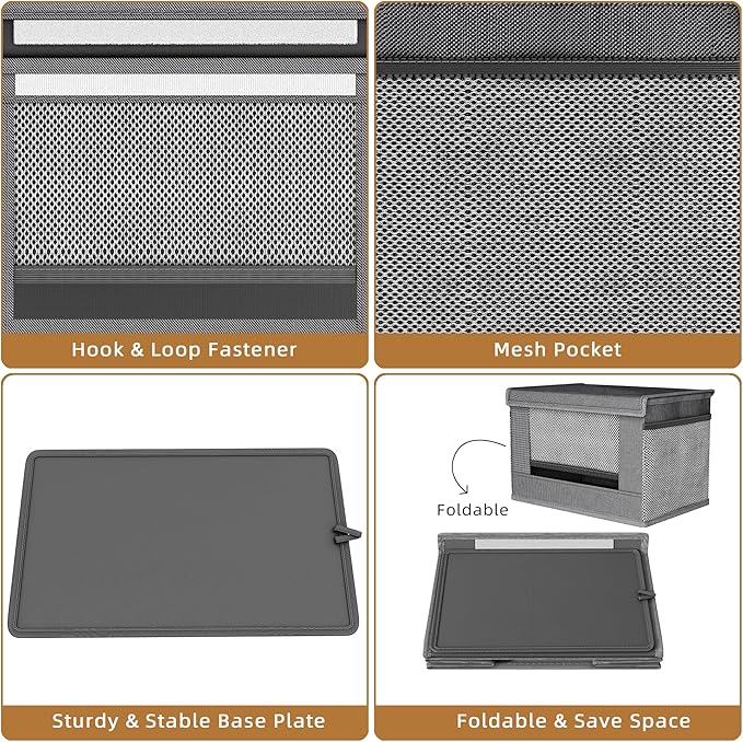 2 Pack Trash Bag Holder Dispenser, Oxford Cloth Garbage Bag Storage Organizer - Image 6