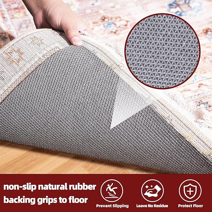 BAGAIL Felt and Natural Rubber Backing Rug Pads 1/8” Thick, 6 x 9 Ft Non Slip - Image 4