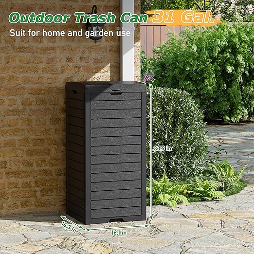 NUNU LAB 31 Gal Outdoor Trash Can - Image 2