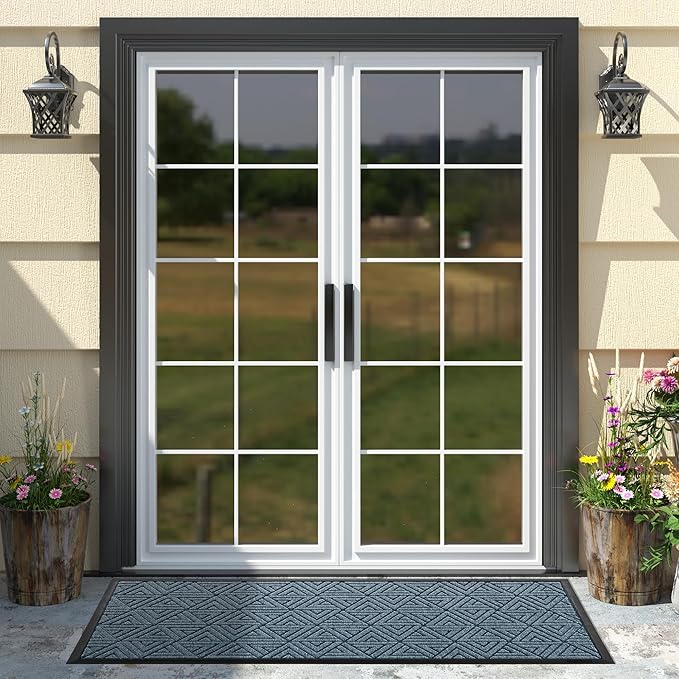Yimobra Large Door Mat 47x24, All-Weather Waterproof Non-Slip Welcome Matt - Image 3