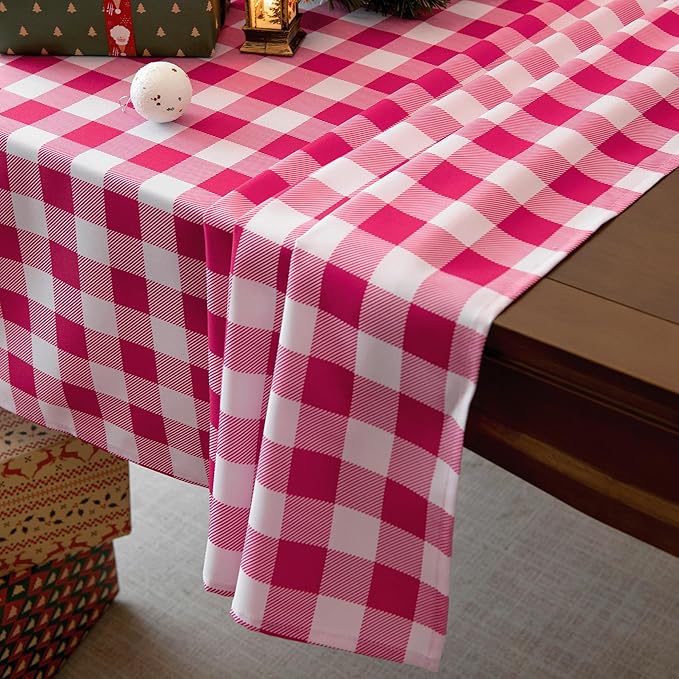 Classic Gingham Buffalo Tablecloth Fabric - Image 3