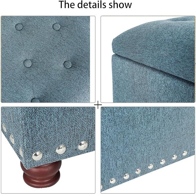 Joveco 24" Ottoman with Storage - Image 7