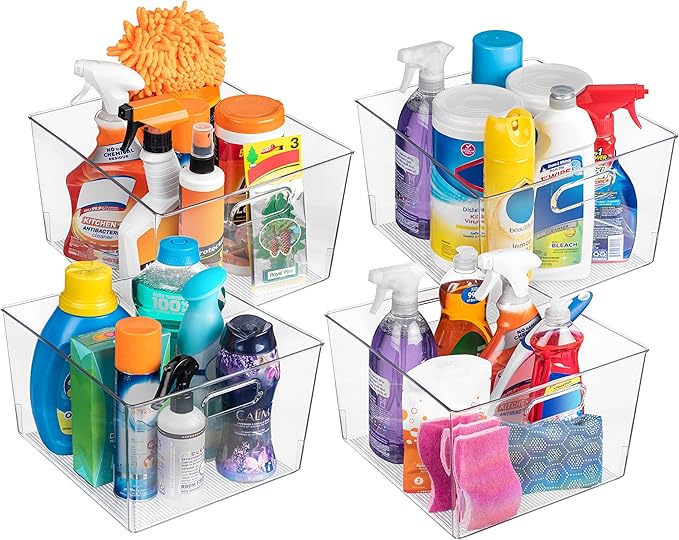 ClearSpace Clear Plastic Storage Bins – XL 8 Pack Perfect Kitchen or Pantry - Image 3