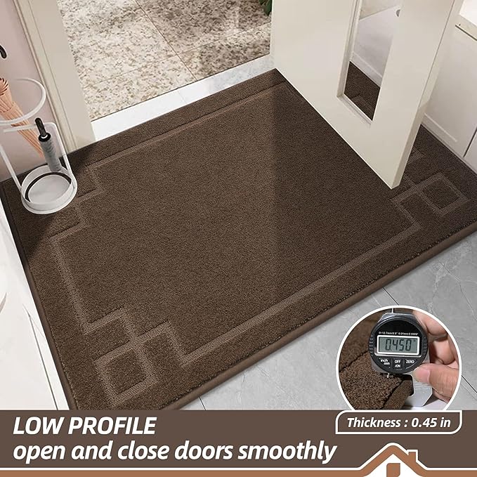 BEQHAUSE Door Mat 32" x 48", Non-Slip Door Mats Indoor Entryway Rugs Washable - Image 4