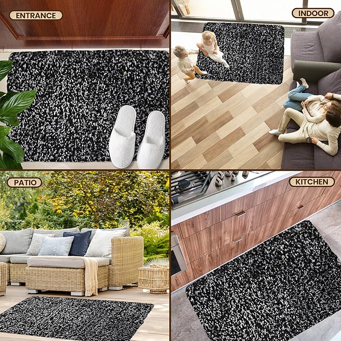 Premium Microfiber Indoor Door Mat – 32"x48" Washable Entry Mat, Waterproof - Image 7