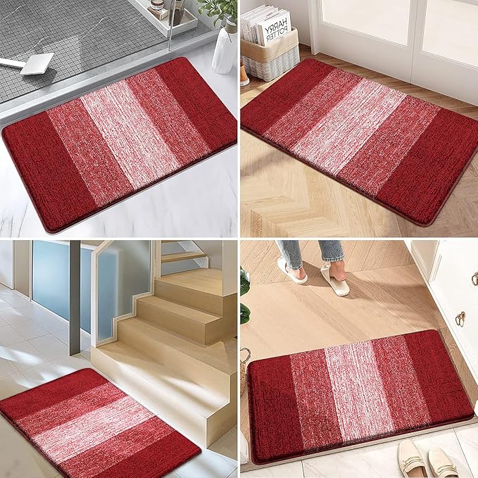 Kitinjoy Indoor Outdoor Door Mat, 47x20 Non-Slip Absorbent Dirt Trapper - Image 6