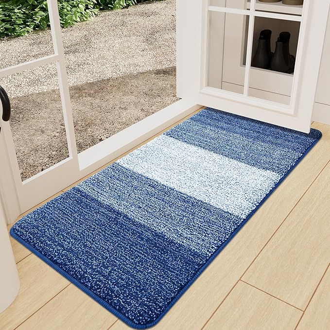 Kitinjoy Indoor Outdoor Door Mat, 47x24 Non-Slip Absorbent Dirt Trapper by Kitinjoy