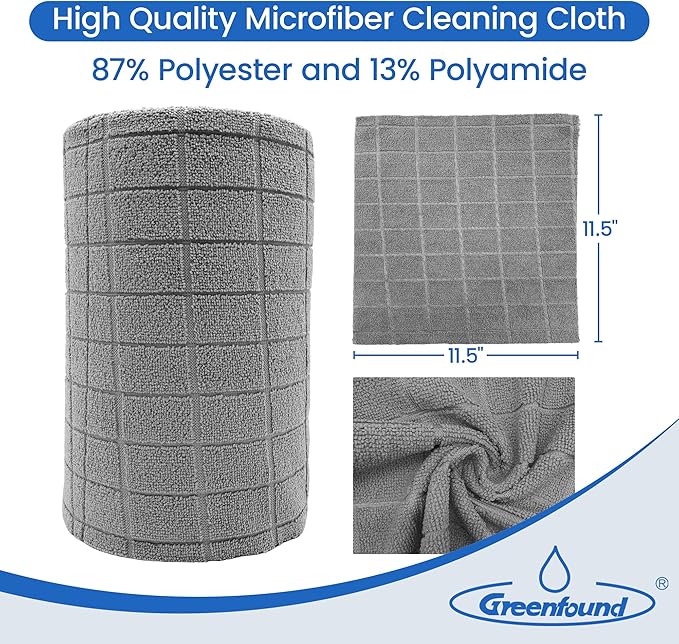 Greenfound Microfiber Cleaning Cloth Roll -80 Pack, Tear Away Towels - Image 4