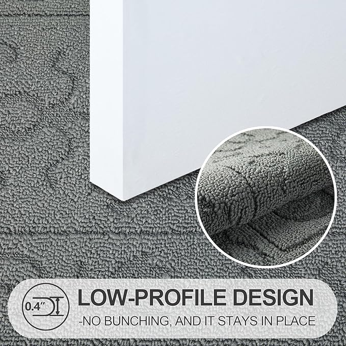 FONEYI Indoor Door Mat 20" x 32", Dirt Trapper Door Mats Non-Slip Entryway Rugs - Image 3