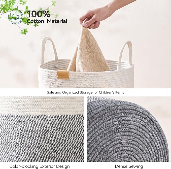 Laundry Hamper 75L, Large Laundry Basket - Image 5