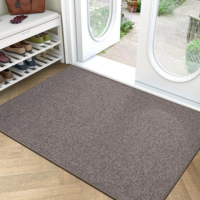 LUMI Ultra Thin Door Mat for Entryway, Easy Clean Welcome Entrance Mat for by LUMI