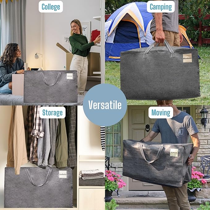 VENO 8 Pack Moving and Storage Bags, Heavy Duty, Alternative to Moving Boxes - Image 7