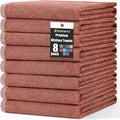 Homaxy Premium Kitchen Towels, Large Cotton Kitchen Hand Towels, Flat and Terry by Homaxy