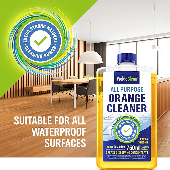 WoldoClean Orange Oil Cleaner Concentrated 25.36 fl oz - Image 6