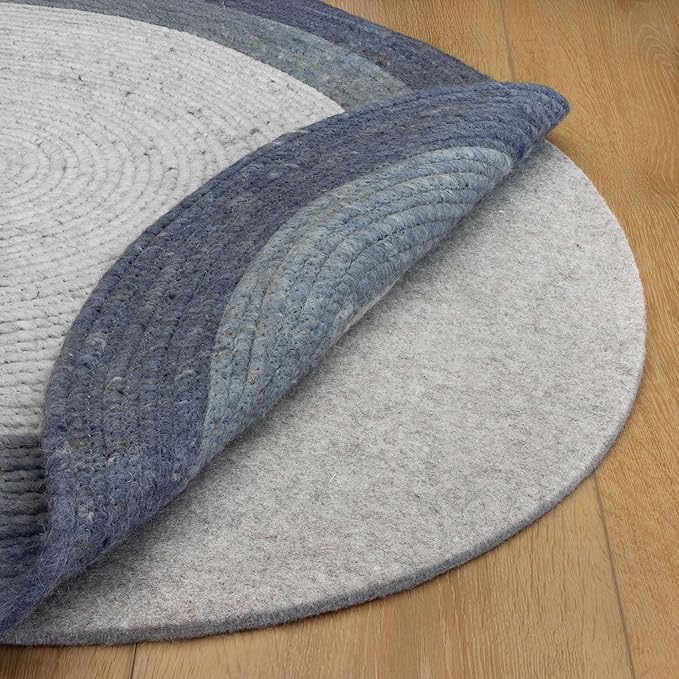 RUGPADUSA - Eco-Plush - 9' Round - 1/4" Thick - 100% Felt - Premium Cushioned by RugPadUSA