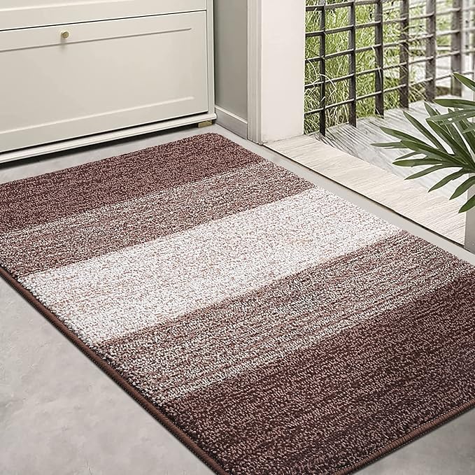 Kitinjoy Indoor Outdoor Door Mat, 36x24 Non-Slip Absorbent Dirt Trapper by Kitinjoy