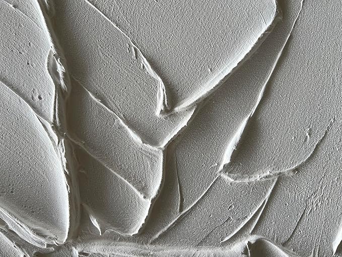 NANKAI Hand-Painted Thick Texture White Minimalist Oil Painting 24x48 Inches - Image 2