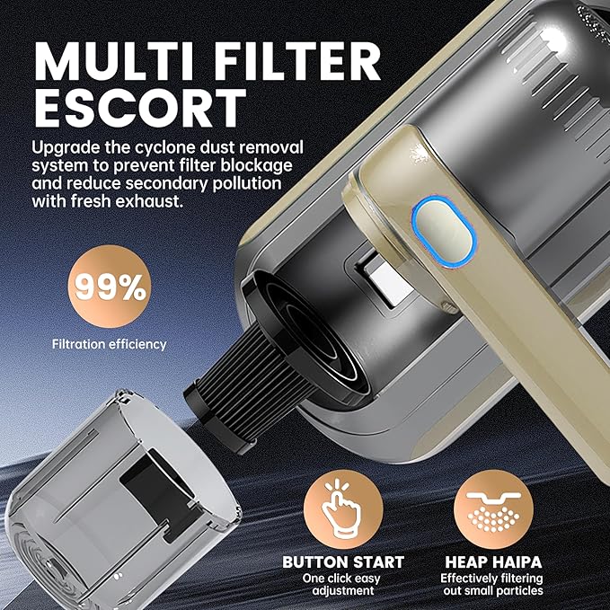 PATO Mattress Vacuum Cleaner, Wireless Handheld Bed Vacuum Cleaner - Image 4
