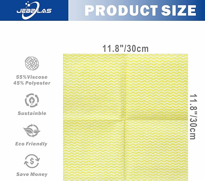 JEBBLAS Reusable Cleaning Cloths Handi Wipes Reusable Cloths Dry Cleaning - Image 2