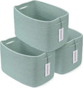 Cotton Rope storage Basket Bins Woven Basket by XUANGUO