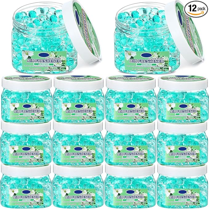 12 Pcs Air Freshener Gel Bulk Odor Eliminator Gel Beads 8 oz Long Lasting Air by Dansib