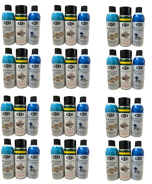 SQ Lubricant Combo, SQ Mechanic's Aid 17-6 Penetrating Catalist, 5 in 1 by Unknown
