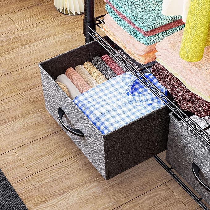 IZEUK Heavy Duty Garment Rack Wire Clothes Rack - Image 3