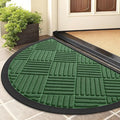 Smiry Half Circle Front Door Mat Outside Entrance, Heavy Duty Outdoor Indoor by Smiry
