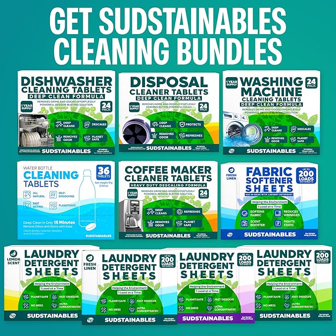 Sudstainables Garbage Disposal Cleaner Tablets 24-Pack - Image 7