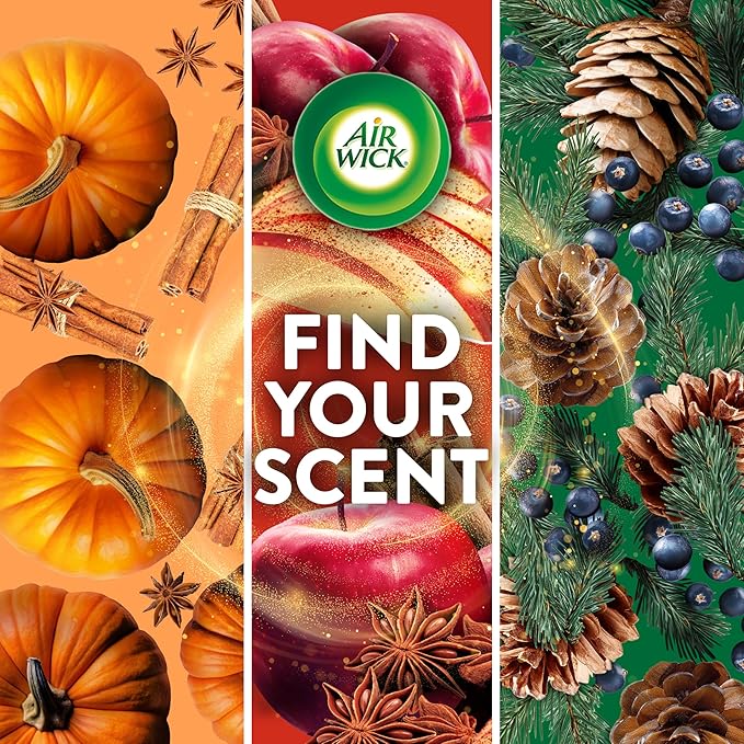 Air Wick Plug in Scented Oil Refill, Apple Cinnamon Medley, Fall Scent - Image 6