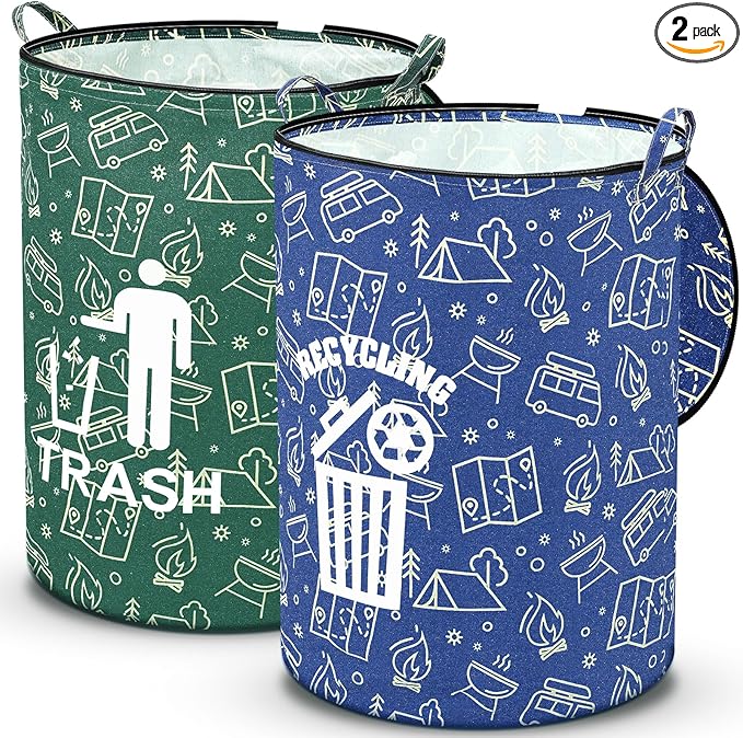 2 Pack Collapsible Trash Can Camping by Memorywuu
