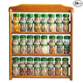 McCormick Gourmet Three Tier Wood 24 Piece Organic Spice Rack Organizer by McCormickGourmet