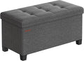 SONGMICS Storage Ottoman Bench, Foldable Foot Rest by SONGMICSbySONGMICSHOME