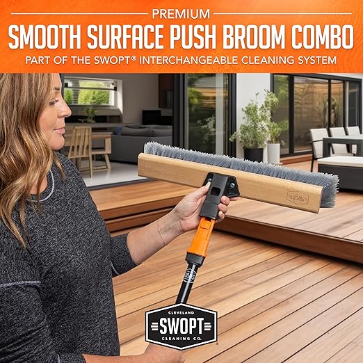 SWOPT 24” Premium Multi-Surface Push Broom Head — Cleaning Head Interchangeable - Image 5