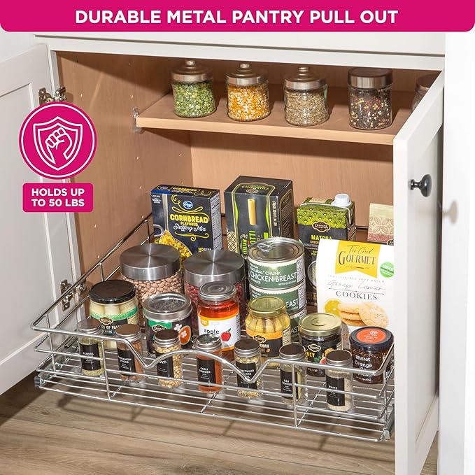 HOLDN’ STORAGE Heavy-Duty Premium Collection Pull Out Cabinet Organizer - Image 4