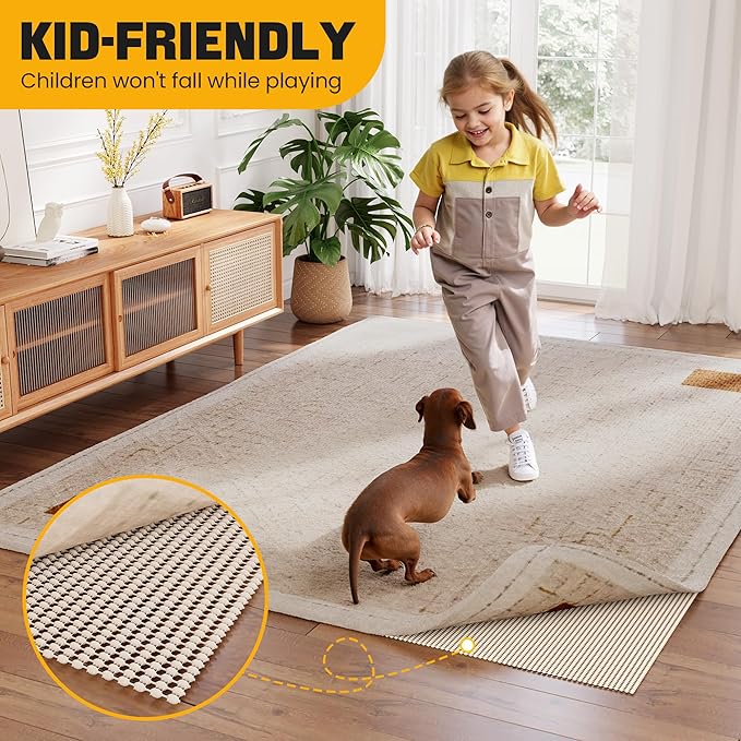 Non-Slip Rug Pad Gripper 7x10 Feet, Anti Skid Mat - Image 7